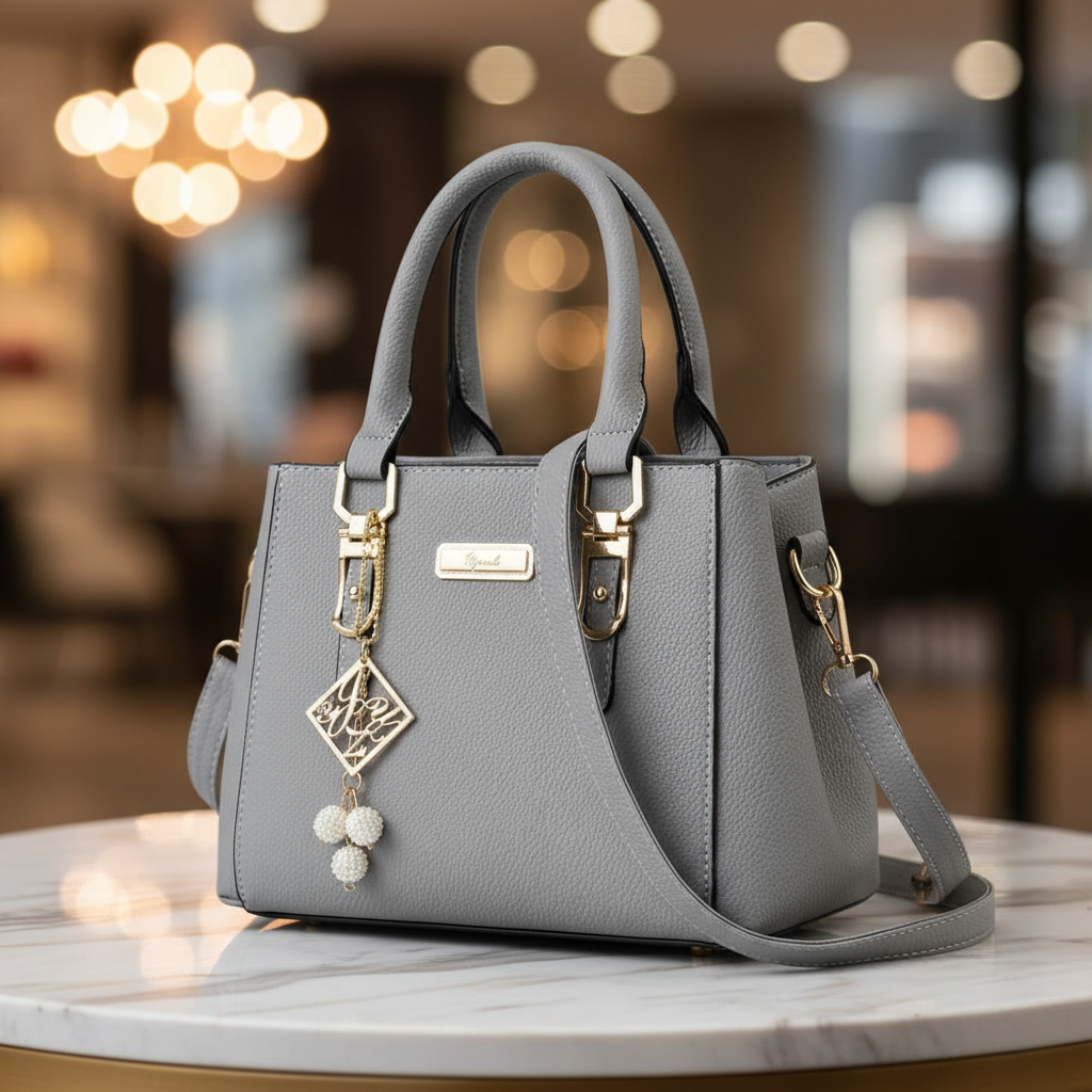 Adjustable Strapped Shoulder Bag/Casual Leather Messenger Bag/Large Capacity Handbag Women's Bag’s/PU Material Soft Structured Tote/Portable Feature.