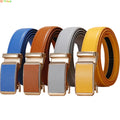 Golden Automatic Buckle Belt/Women Universal Fashion Casual Belt’s/Red Blue/Green/Black/White/Cinturon Female Waistband.