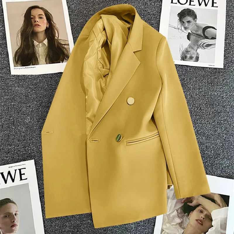 Elegant Single Button Blazer/Autumn Long Sleeve Slimmed Stylish Jacket’s/Single Button Blazer/Casual Chic Tops Coat’s.