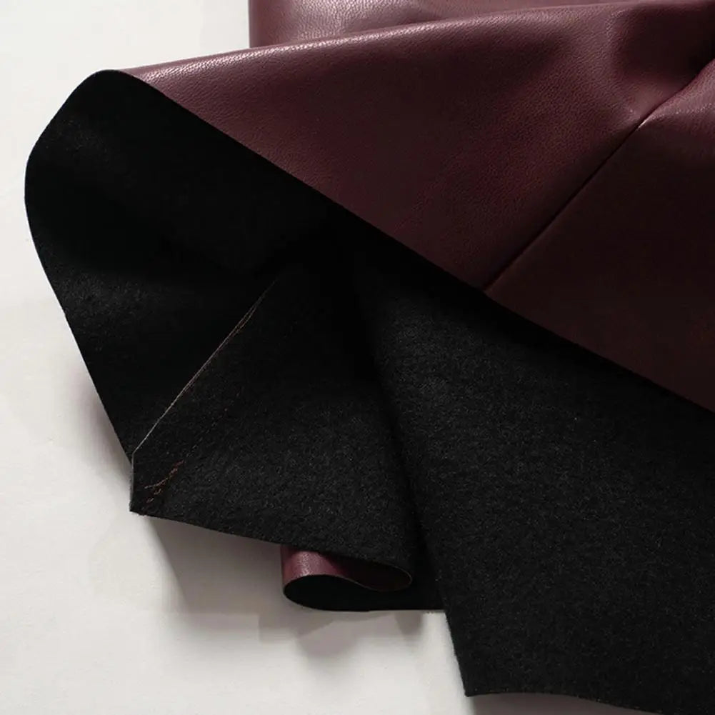 Slim Fit Sleeveless Top Comfortable Slim-fitting Top Stylish Women's Faux Leather Motorcycle Vest with Piled for Fashionable