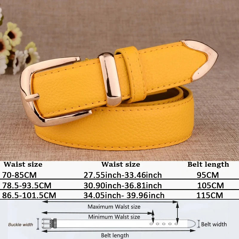 Fashion Genuine Leather Belt’s/High Quality Gold Buckle