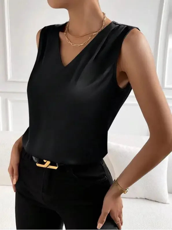 Elegant Tunic Shirts Top Blouses/ Elegant White Vintage Office Satin/ Silk Toned Basic Chiffon Blouse Top’s.