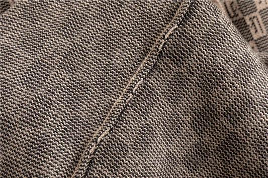 Women’s Elegant Knit Cardigan, Sleeveless Vest & Wide-Leg Trousers Set | Classic Geometric Pattern | Sophisticated Office & Casual Wear