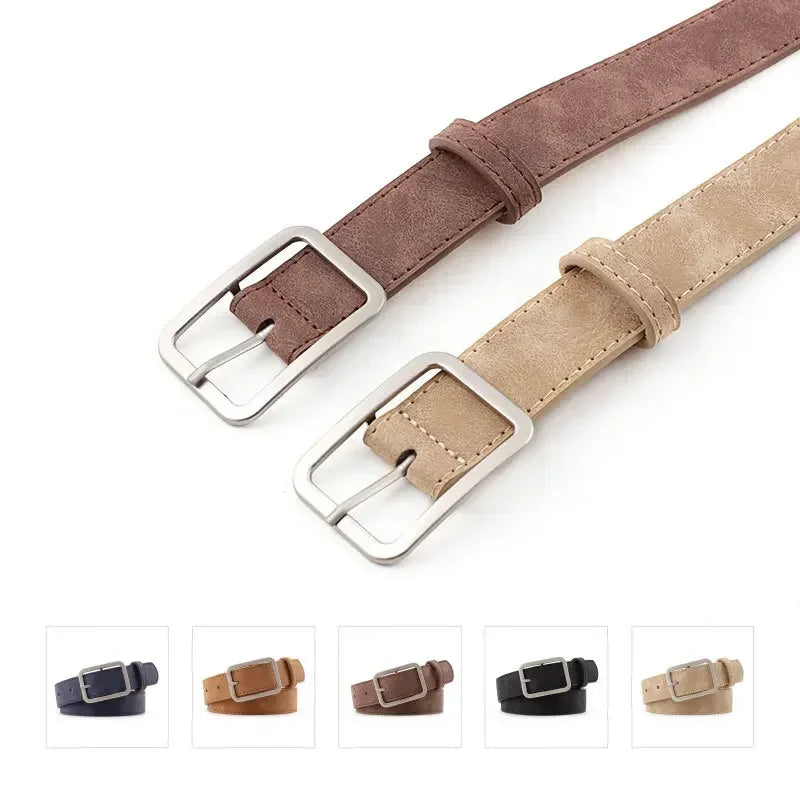 Fashionable Belts for Woman/105cm Beautiful Vintage Color/PU Belts Jeans Accessories Student Trendy Belt’s.