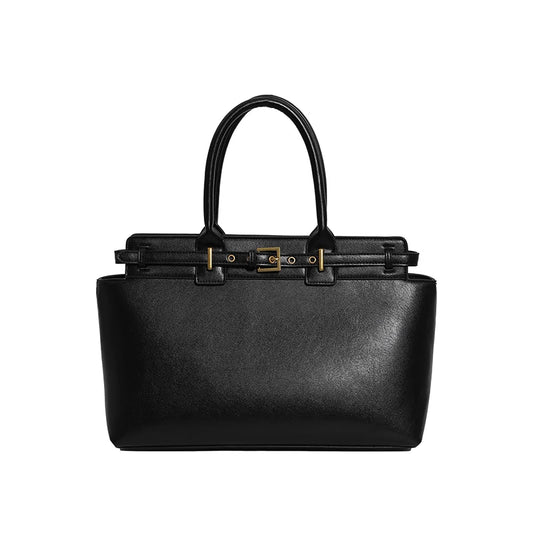Luxury Large Capacity Tote Bag for Women – Elegant PU Leather Designer Work Handbag