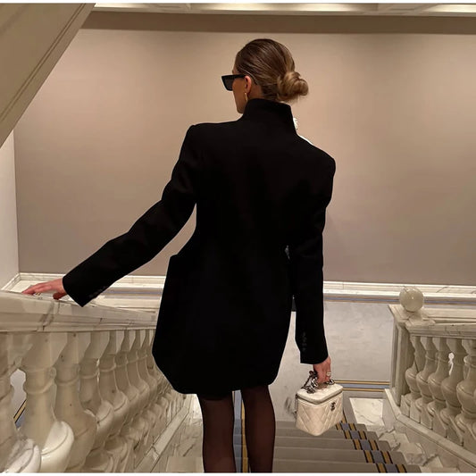 Signature Wrap Blazer Dress – Luxury Belted Power Look