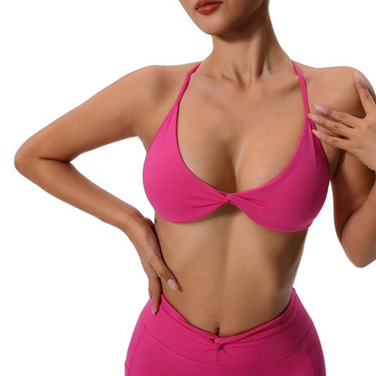 Criss Cross Bra Push Up/High Waist Yoga Underwear/Fitness Sports Running Gym Training Workout Athletic Wear.