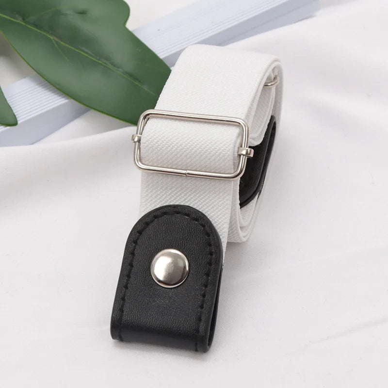 New Adjustable Belt’s for Women/Buckle-Free Waist Jean Pant’s/No Buckle Stretch Elastic Waist/Lazy Invisible Belt