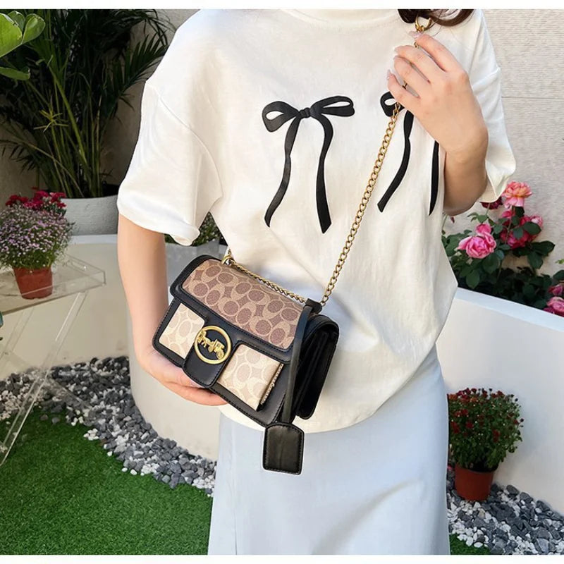High-end Versatile Chain Bag/Crossbody Bag/Mini PU Leather Shoulder Bag/Handheld Large Capacity.