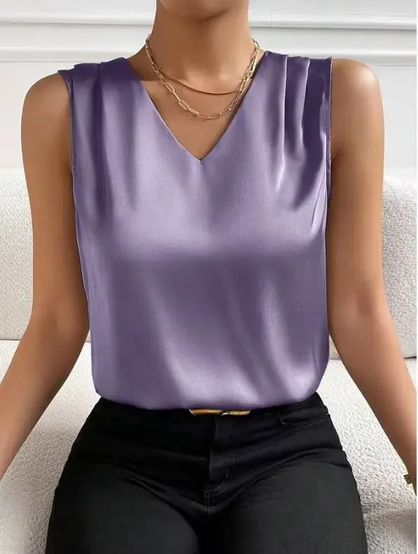 Elegant Tunic Shirts Top Blouses/ Elegant White Vintage Office Satin/ Silk Toned Basic Chiffon Blouse Top’s.