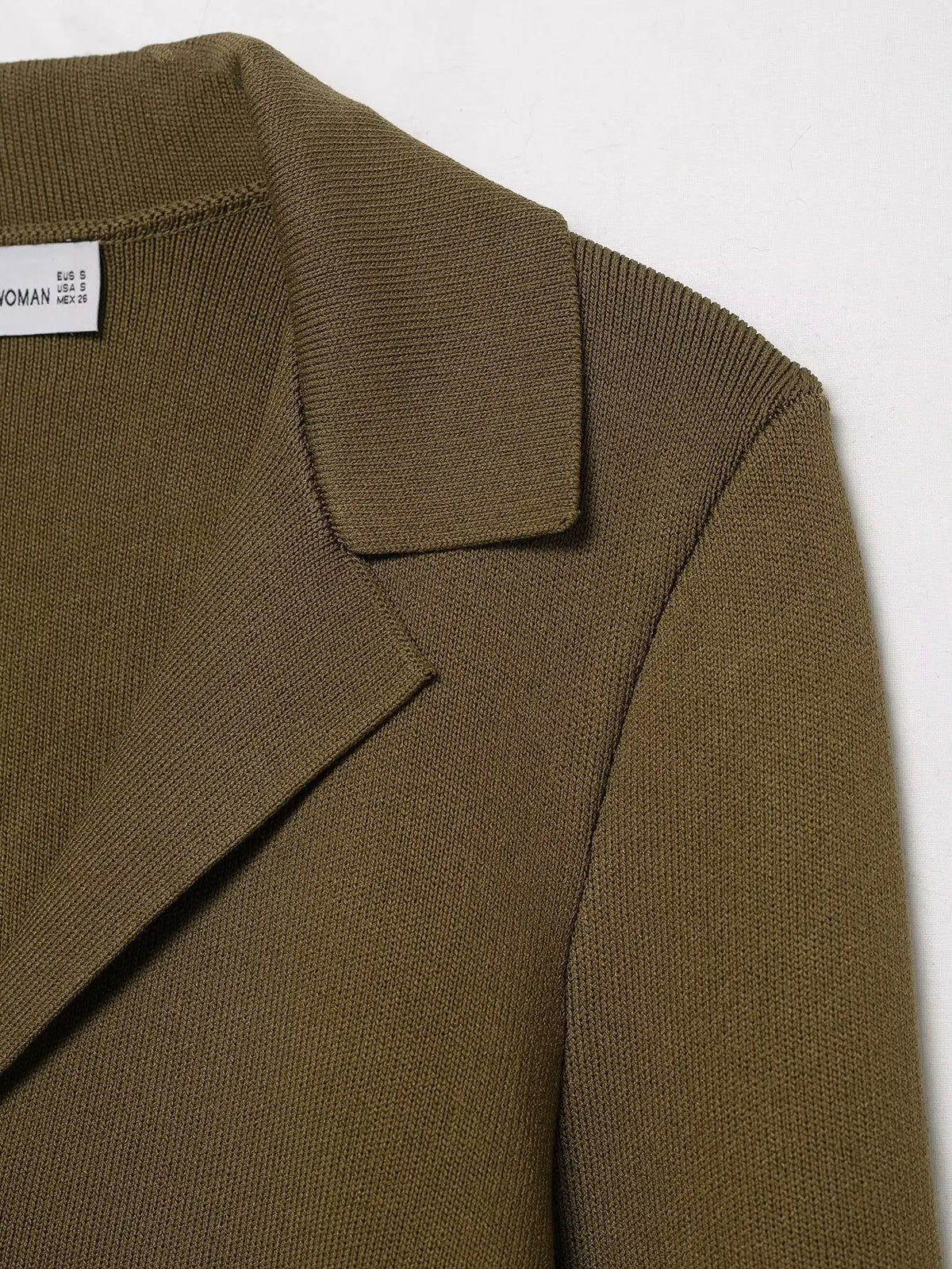 Women’s Olive Green Knit Blazer & Midi Skirt Set | Elegant Two-Piece Business Casual Suit | Fall Winter Fashion