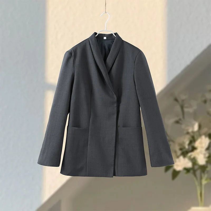 Signature Wrap Blazer Dress – Luxury Belted Power Look