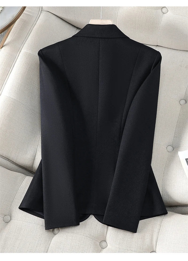 Timeless Elegance Sculpted Single-Button Blazer|Modern Blend Boutique | Women’s Tailored Workwear & Occasion Blazer