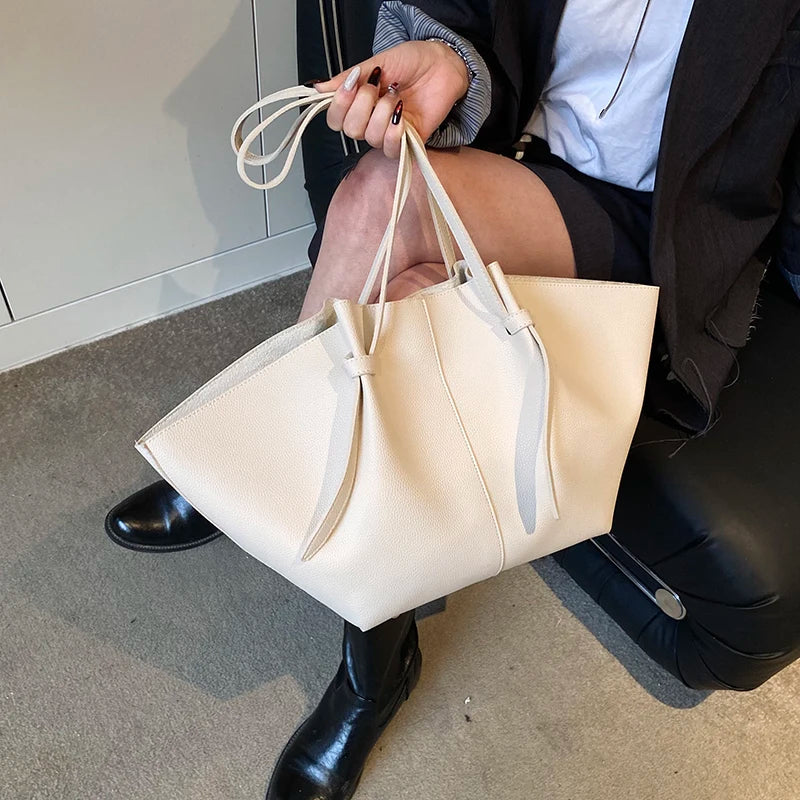 Branded Designer Shoulder Tote Bags For Women Soft PU Leather 2-IN-1 Big Capacity Shopper Tote Set|Luxury Designer Handbags
