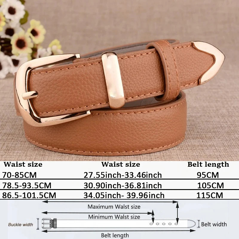 Fashion Genuine Leather Belt’s/High Quality Gold Buckle