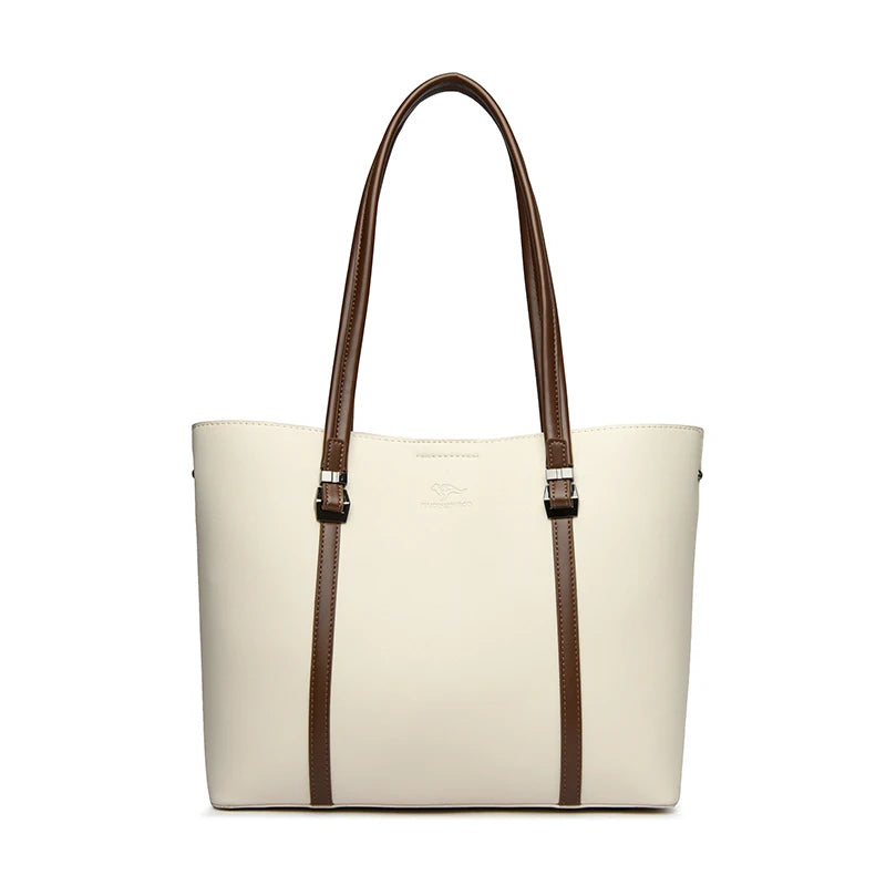 Large Capacity Leather Bag for Daily Commuting High Quality Pu Leather.