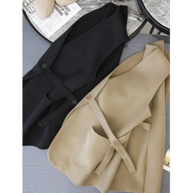 Ladies Vest Coat/ Autumn Sleeveless Comfortable Fashion Women's Suit Vest Versatile Loose Casual Lady Waistcoat.