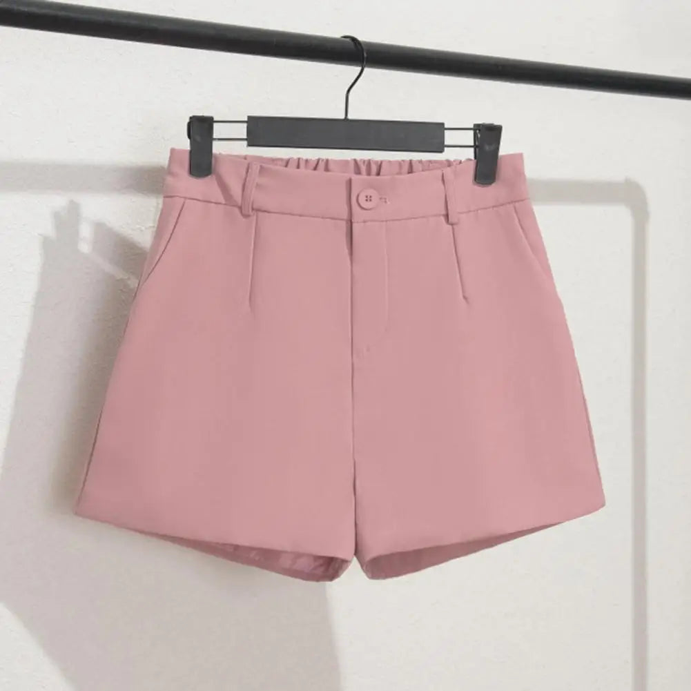 Suited Line Shorts Elegant High Waist/Wide Leg Suit Short Commute Summer Suit Shorts Casual Slim Hot Short Pants