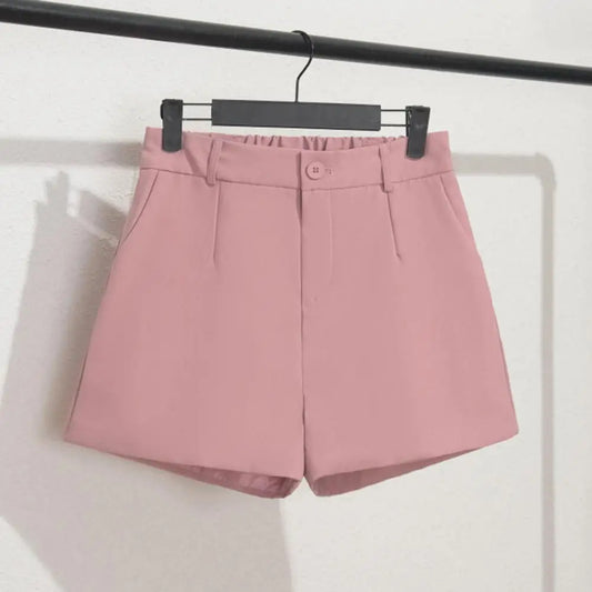 Suited Line Shorts Elegant High Waist/Wide Leg Suit Short Commute Summer Suit Shorts Casual Slim Hot Short Pants