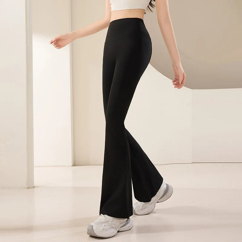 High Waist Flared Legging’s/Gym Fitness Yoga Pant’s/Workout Runing Sport Legging’s/Women's Control Tummy Yoga Wide Leg Pants.
