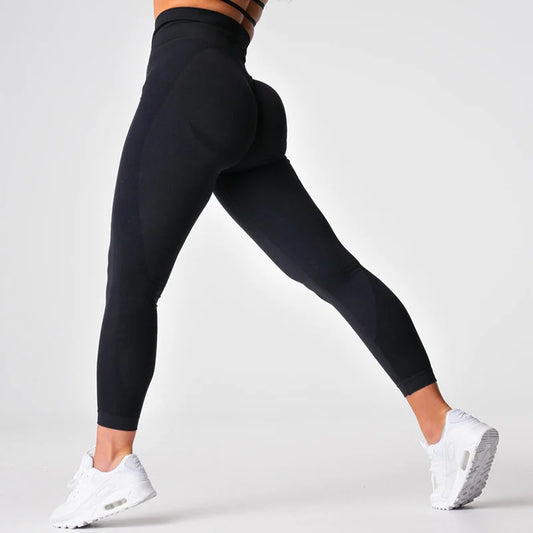 Women’s High-Waist Booty-Lifting Sculpting Leggings – Seamless Padded Shapewear Compression Workout Pants