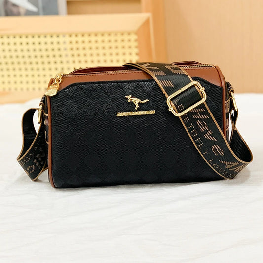 Luxury High Quality Women Messenger Bag Famous Designer Lady Shoulder Bags Fashionable Checkered Trendy Crossbody.