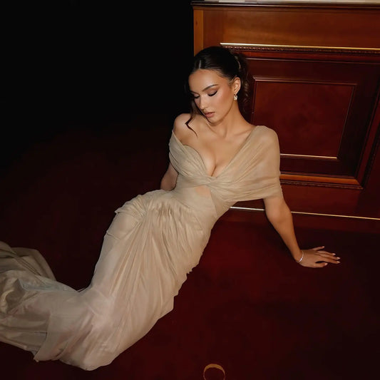 Timeless Elegance One-Shoulder Ruched Evening Gown