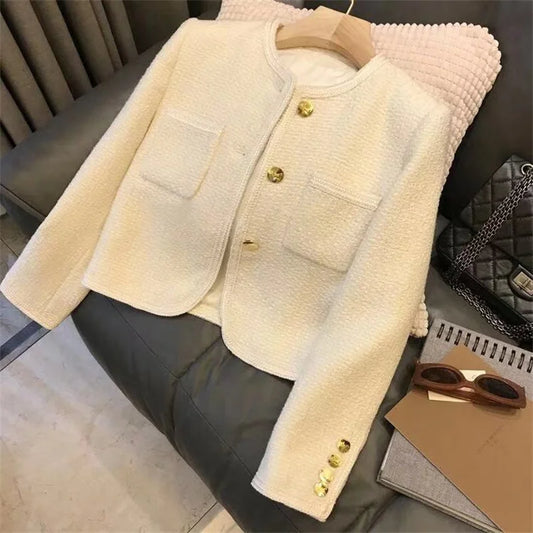 2025 Winter Women Woolen Coat – High-Quality Long Sleeve Casual Short Coat – Modern Elegant Female Jacket Outerwear