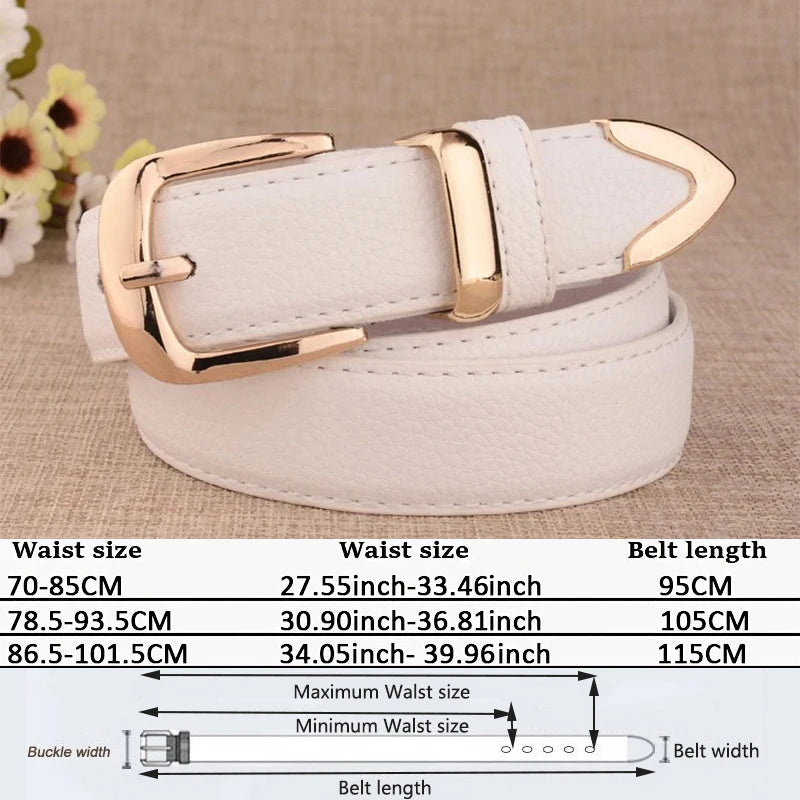 Fashion Genuine Leather Belt’s/High Quality Gold Buckle