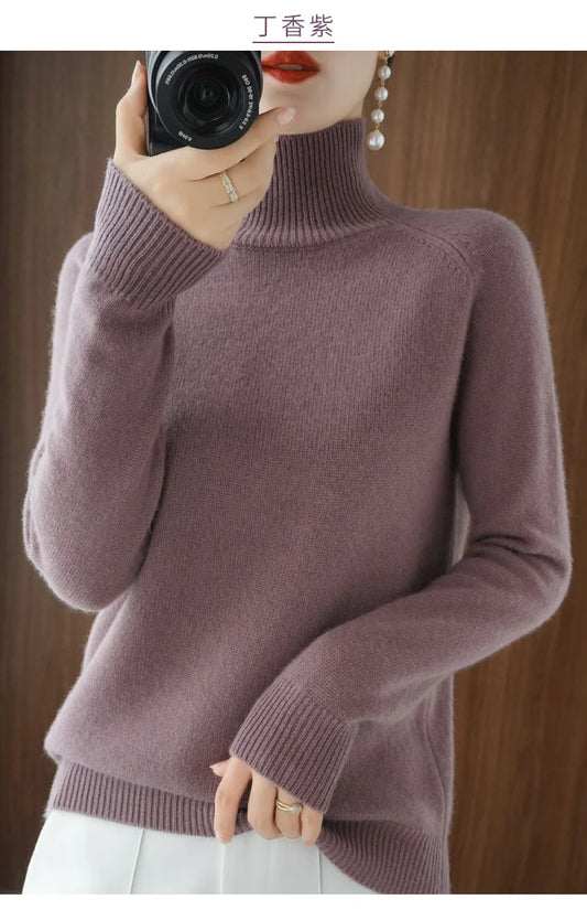 Luxury Soft Knit Long-Sleeve Sweater – Classic Fit in Neutral Tones | Modern Blend Boutique