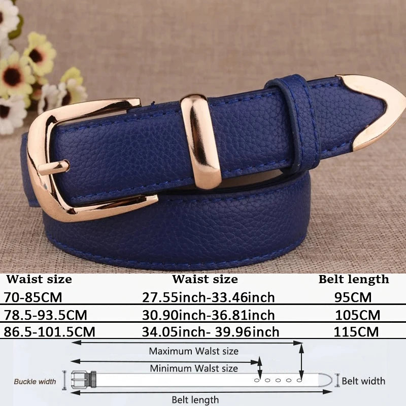 Fashion Genuine Leather Belt’s/High Quality Gold Buckle