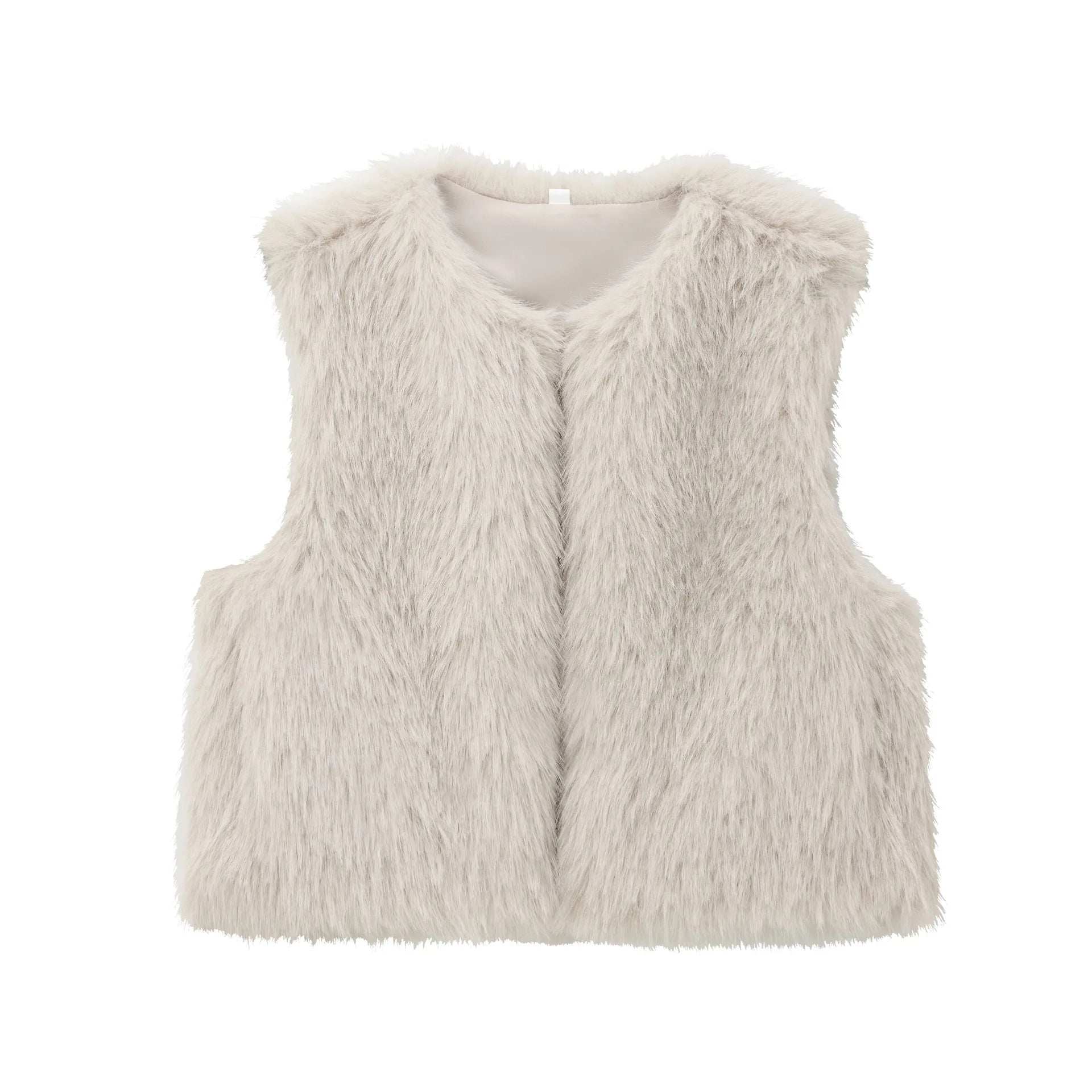 Women's Autumn Winter Faux Fur/ Warm Vest Casual Vest Coat/Sleeveless Jacket Fashion Streetwear New Outerwear.