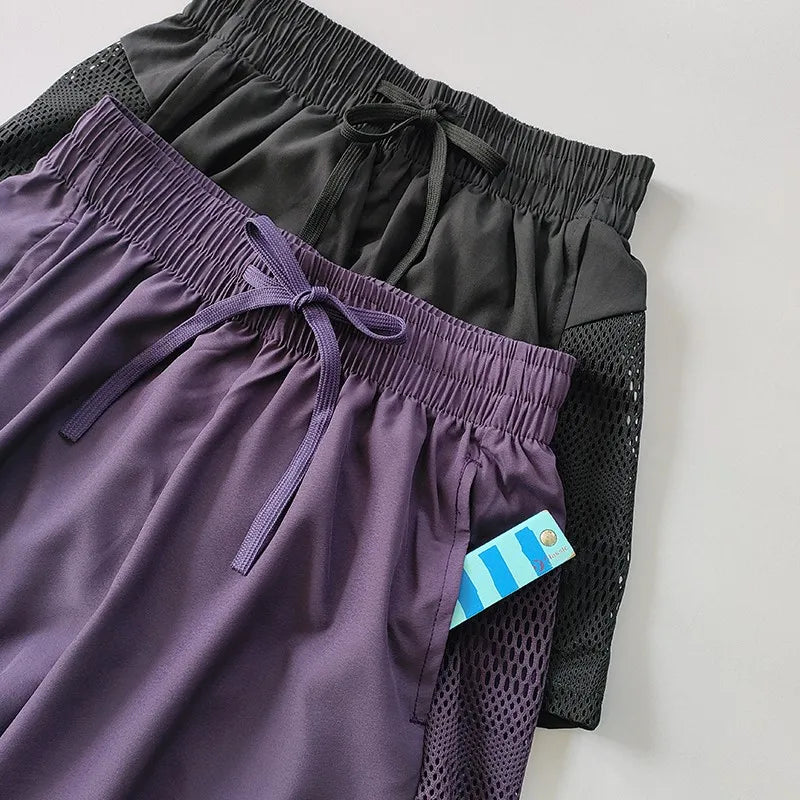 Women's Yoga Short’s/High Waist Sport Fitness 2 in 1/Workout Short’s Running Sports Short’s/Casual Gym Quick Drying Short’s.
