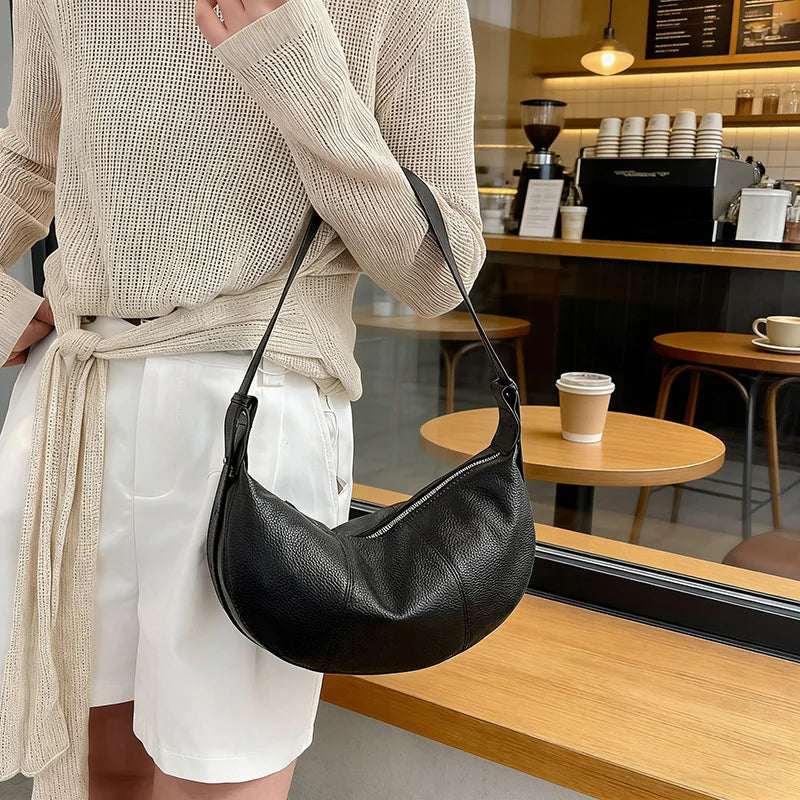 100% Genuine Leather Tote Bag – Premium Minimalist Elegance