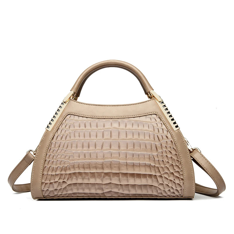 Alligator Patent Leather Shoulder Crossbody Hand Bags for/Luxury Designer Hobos Two Layers Sac.