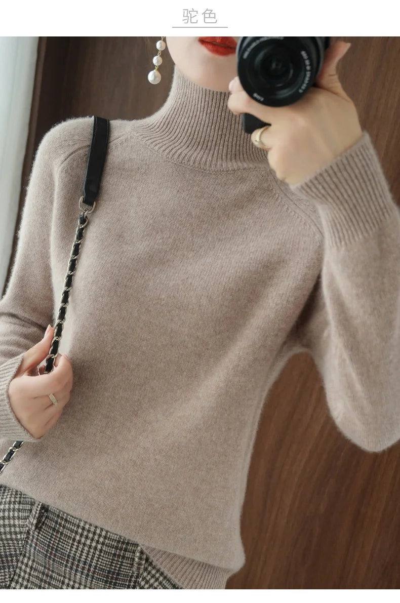 Luxury Soft Knit Long-Sleeve Sweater – Classic Fit in Neutral Tones | Modern Blend Boutique