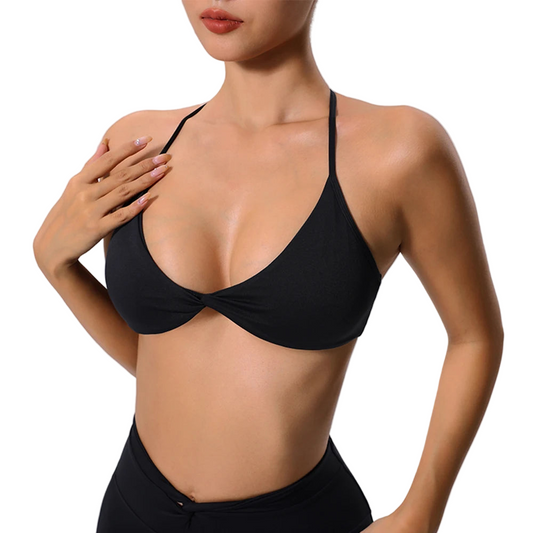 Criss Cross Bra Push Up/High Waist Yoga Underwear/Fitness Sports Running Gym Training Workout Athletic Wear.