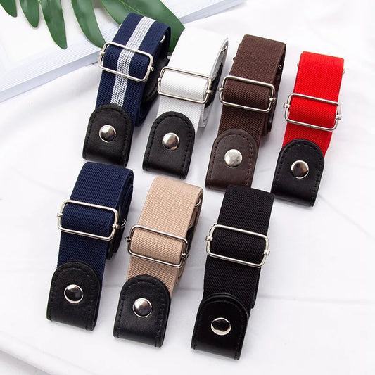 New Adjustable Belt’s for Women/Buckle-Free Waist Jean Pant’s/No Buckle Stretch Elastic Waist/Lazy Invisible Belt