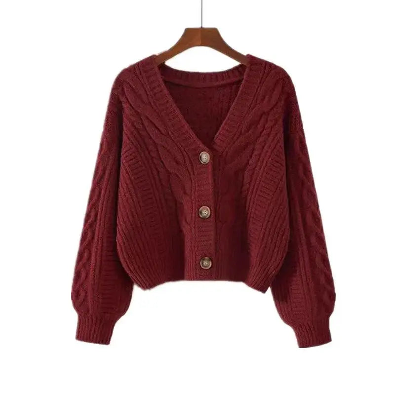 Solid Knitted Cardigan Coat’s/Winter Fashion Long Sleeve Casual Jacket/Tops Knitwear