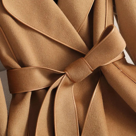 Premium 100% Australian Wool Belted Maxi Coat