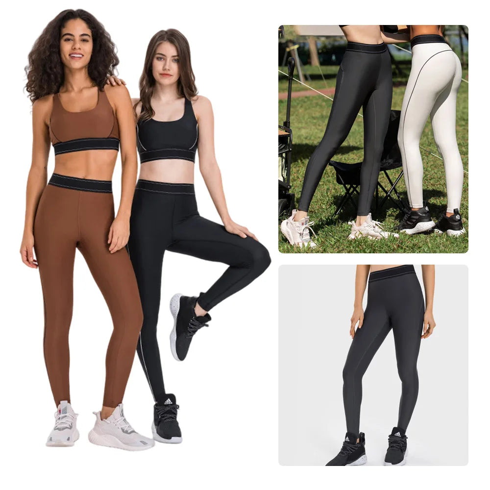 Women's Yoga Pant’s/High-Waisted/Butt-Lifting/Tummy-Control Workout Pants Nude-Feel Tight-Fitting 9-Inch Cropped Legging’s.