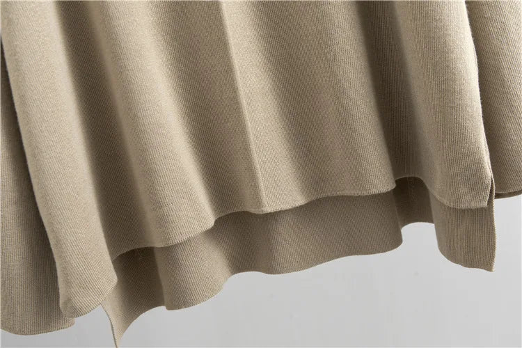 Women’s Elegant Knit Two-Piece Set | Belted Sweater & Wide-Leg Pants | Timeless Minimalist Elegance