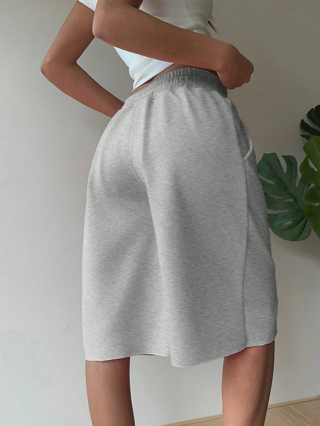 Casual Loose Fitted Knitted Short’s/Gray Pocketed Fashion Quality Sport’s/Gym Workout Pant’s Streetwear.