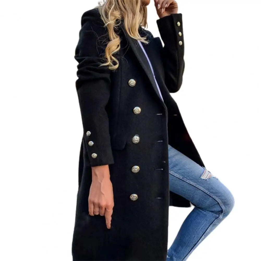 Classic Open Up Overcoat/Turn Down Button/Woolen Made/Long Sleeved/Slim Fitted Autumn Wear/Casual Overcoat For Daily Wear.