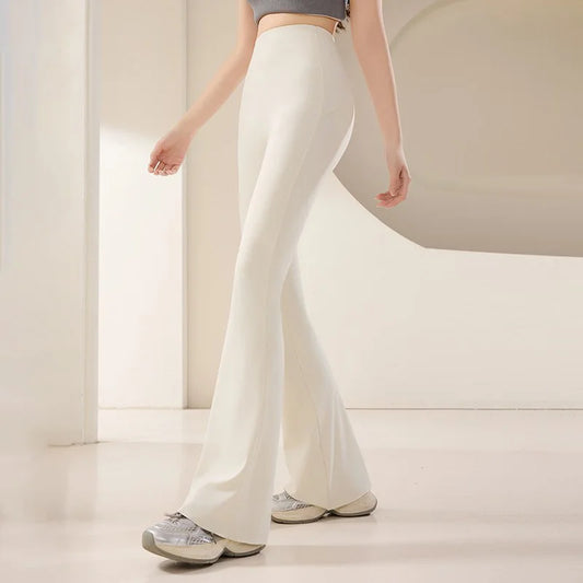 High Waist Flared Legging’s/Gym Fitness Yoga Pant’s/Workout Runing Sport Legging’s/Women's Control Tummy Yoga Wide Leg Pants.