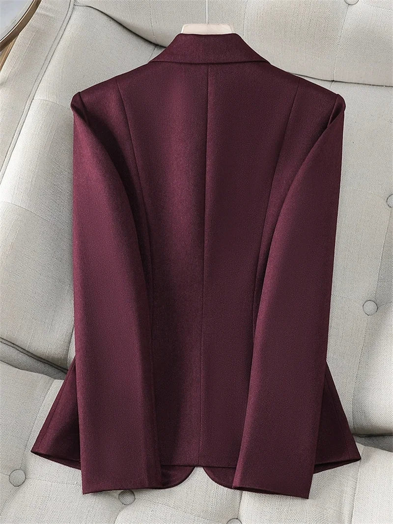 Timeless Elegance Sculpted Single-Button Blazer|Modern Blend Boutique | Women’s Tailored Workwear & Occasion Blazer