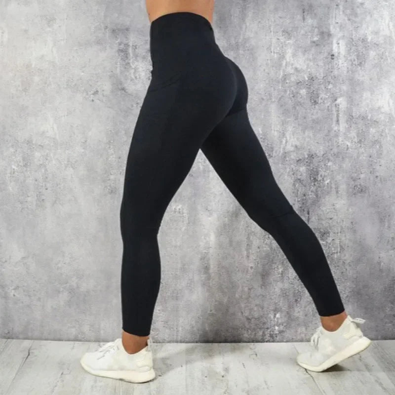 Yoga Fitness Legging’s/High Waist Tight’s /With Pocket’s/ Gym Workout Running Stretchy Sexy Butt Liftting Casual Skinny Pants