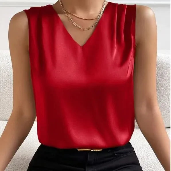 Elegant Tunic Shirts Top Blouses/ Elegant White Vintage Office Satin/ Silk Toned Basic Chiffon Blouse Top’s.