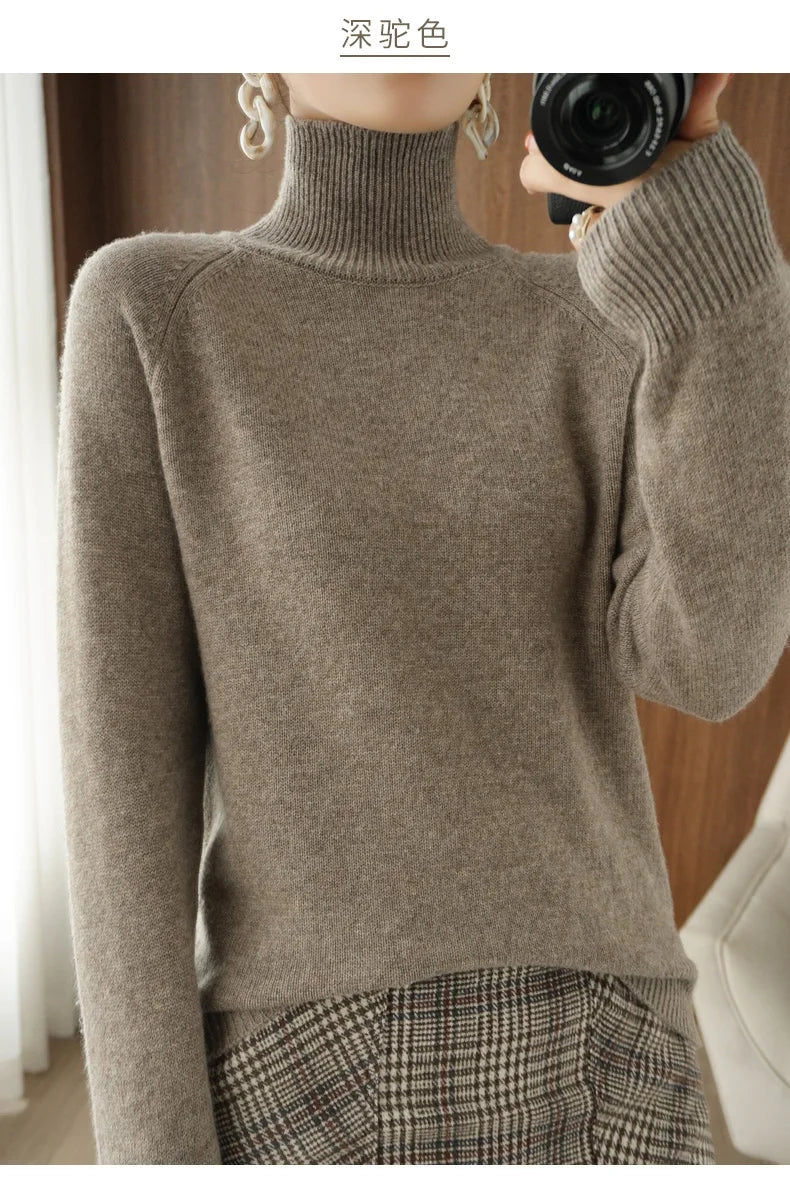 Luxury Soft Knit Long-Sleeve Sweater – Classic Fit in Neutral Tones | Modern Blend Boutique