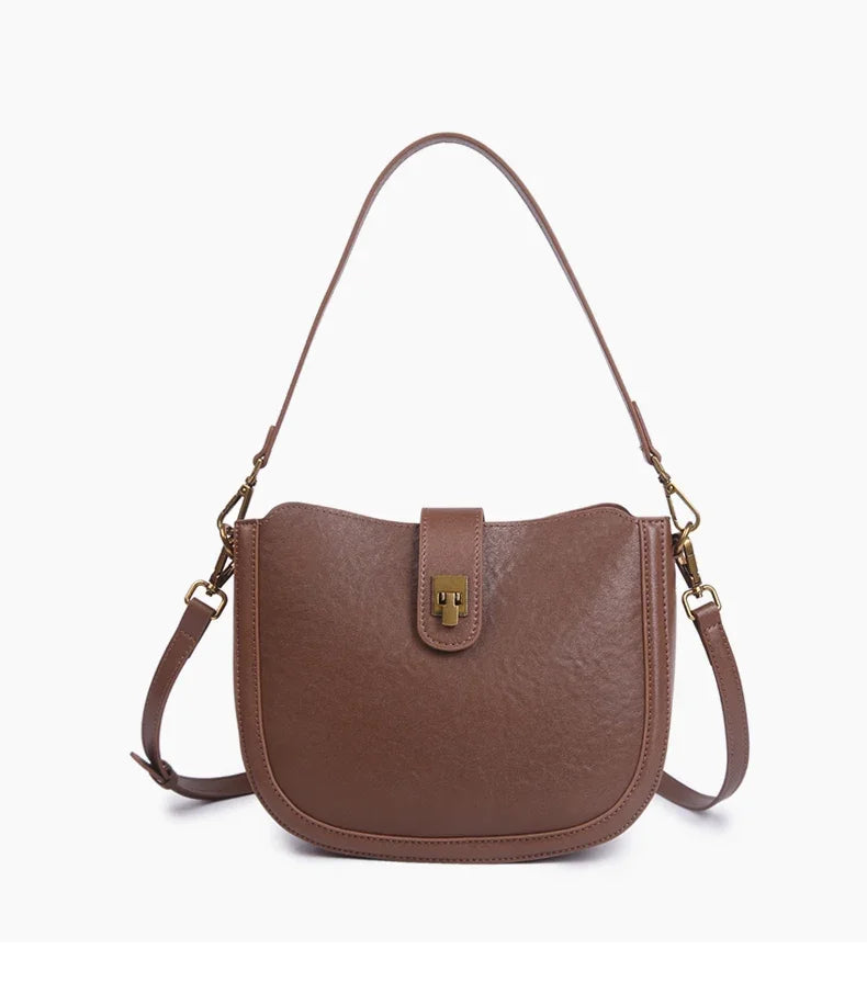Vintage Luxe Shoulder Bag – Timeless Minimalist Edition